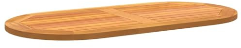 vidaXL Table Top 100 x 50 x 2.2 cm Oval Solid Acacia