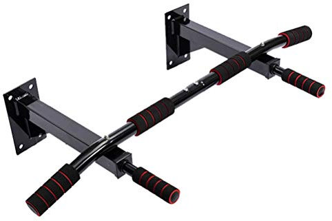 SBCGFY Reckstange, Wandmontage, Klimmzüge mit Öse, Gymnastikstange für den Haushalt, Schaukelgestell, Tragkraft 200 kg, 4 Farben (Schwarz)