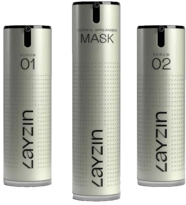 LAYZIN Skin Renewal Trio mit Hyaluronsäure-Serum, Retinoid-Serum & Youth Mask – Feuchtigkeit, Vitamine & jugendliches Aussehen – Gesichtspflege-Set für den täglichen Gebrauch, 3 Produkte – Unisex