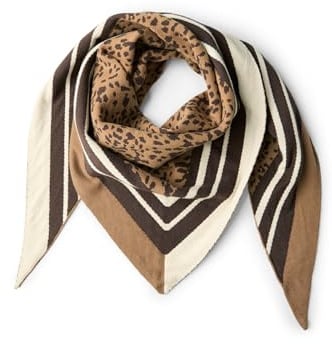 Street One Dreieckstuch mit Leo-Muster Cinnamon Brown A