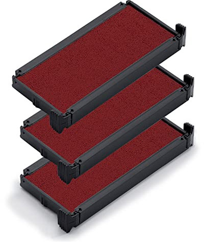 Trodat Ersatzstempelkissen 6/4913 3er Pack, rot, 3 Stück