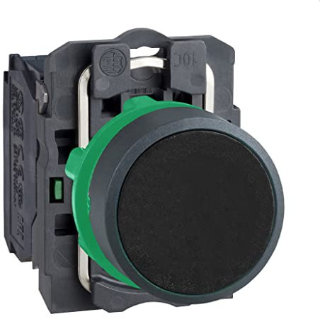 Schneider Electric XB5AA21 Pulsador, 1NA, 22mm Ø, 52mm x 30mm x 42mm, Negro