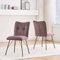 B&D home Esszimmerstuhl NELE 2er Set, Esszimmerstuhl Polsterstuhl Küchenstuhl für Esszimmer, Küche, Wohnzimmer, Büro, Industrial modern Design, Merlot, 11131-MELO-2
