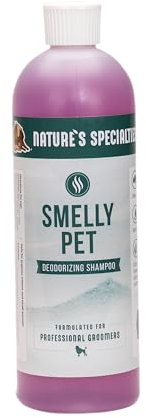 Nature's Specialties Smelly Pet Shampoo Hundeshampoo - Desodorierendes & Geruchsneutralisierendes Shampoo - Reinigt Gründlich & Pflegt - Mit Aloe Vera & Vitaminen - Dauerhafter Duft, 473ml