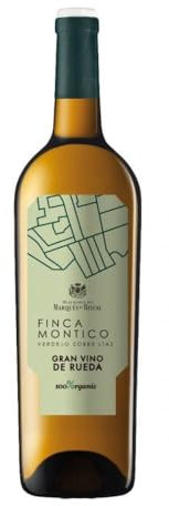 Marqués de Riscal - Finca Montico Gran Vino de Rueda, Denominación de Origen Rueda, Vino Blanco Verdejo, 100% Organic con certificación ecológica - Botella individual 750 ml