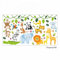 nikima - 013 Wandtattoo Baby Tiere Löwe Elefant Giraffe AFFE - in 6 Größen - Kinderzimmer Sticker Babyzimmer Wandaufkleber niedliche Wandsticker süße Wanddeko Wandbild Junge Mädchen (1000 x 560 mm)