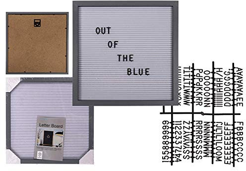 OOTB Pinnwand mit Rahmen für Buchstaben und Zahlen, Kunststoff, mehrfarbig, 30 x 30 cm