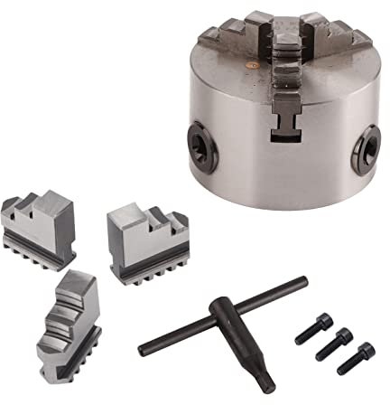 Torno Chuck SANOU K11-80 Torno de 3 mordazas Chuck autocentrante Torno de 80 mm Diámetro para el torno de carpintería 0.07mm precisión