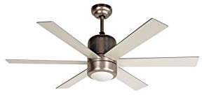 Hardware House 24-2479 Horizon Ceiling Fan, 48, Satin Nickel
