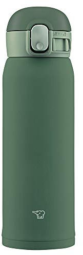 Zojirushi SM-WA48-GD Water Bottle, One-Touch Stainless Steel Mug, Seamless, 1.6 fl oz (0.48 L), Khaki
