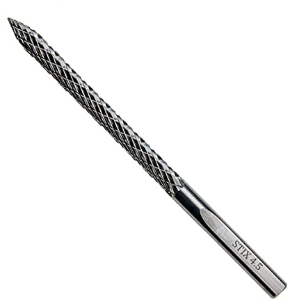 STIX Hartmetallfrässtift Ø 4,5x80 mm Reifenbohrer Fräser Reifenreparatur | Hartmetallfräser zur Vorbereitung des Stichkanals für Reifenpilze