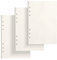 Skycase A5 Nachfüllpapier [3x 135 Blatt], 270 Seiten Blanko, 6-Loch für Filofax, Ringbücher, Notizen, Skizzen, Zeichnungen – Hochwertiges Schreibpapier, Archivierbar, Perforiert
