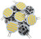 GLMING G4 Bi-Pin 2W LED-Lampe 24-2835SMD Superhelle Domlicht Warmweiß AC/DC12-24V Packung mit 10