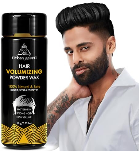 UrbanGabru Hair Volumizing Powder Wax Strong Hold | Matte Finish | 24 hrs Hold | 100% Natural & Safe Hair Styling Powder