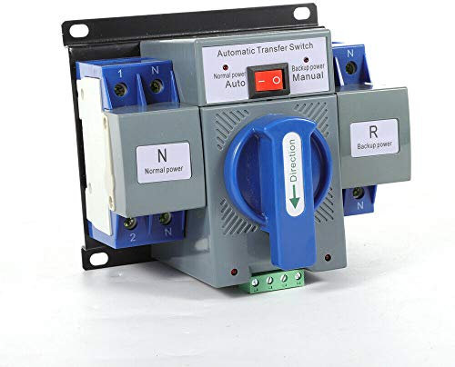 Dual Power - Interruptor de transferencia automático 2P 63 A, interruptor de transferencia AC 220 V