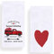 Love Heart Küchen-Geschirrtücher, 45,7 x 71,1 cm, Liebeswagen, Valentinstag, Jahrestag, Hochzeit, Geschirrtücher zum Kochen, Backen, 2 Stück