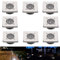 H4L Solarleuchte LED 8er Set eckig 85x85mm Bodeneinbaustrahler Solarlampe Einbauleuchte mit Dämmerungssensor