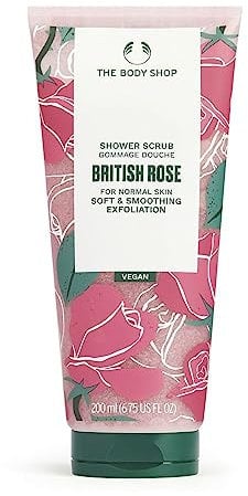 The Body Shop British Rose Shower Scrub, For Normal Skin, Vegan, 200ml
