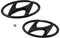 Hyundai 9999Z057166 Logo Emblem Schriftzug schwarz, 2-teilig