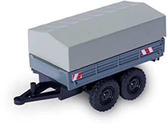 Carson 500504156 1:87 Planenanhänger für Unimog - Zubehör für 1:87er Modelle, Anhänger für Modelle, Modellbau, 1:87er
