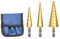 CEEYSEE Set di 3 punte a gradini Hex Shank HSS rivestite in titanio per metallo, legno, plastica, punte coniche fai da te, 3 – 12 mm/4 – 12 mm/4 – 12 mm/4 – 20 mm