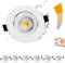 LED Einbaustrahler 230V, 6 Stück Dimmbar 7W IP44 Bad Einbauleuchten Deckenspots Deckenstrahler, 45° Schwenkbar Deckeneinbauleuchte 3 Stufe Dimmbar 3000K/4000K/6500K Einbauspots für Badezimmer Küche