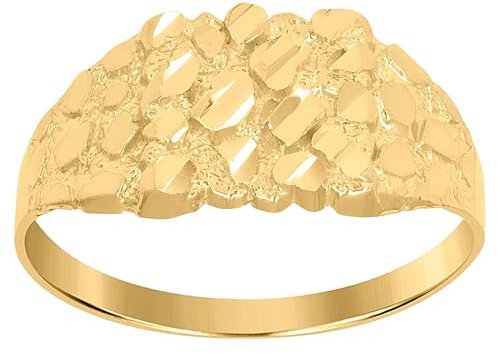Nugget-Ring für Damen, Gelbgold, Schmuck für Damen