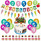 33 Stück Einschulung Deko Schulkind Deko Schulanfang Deko Tortendeko Schulanfang Girlande Einschulung Luftballons Einschulung für den ersten Schultag die Dekoration einer Party oder einer Torte