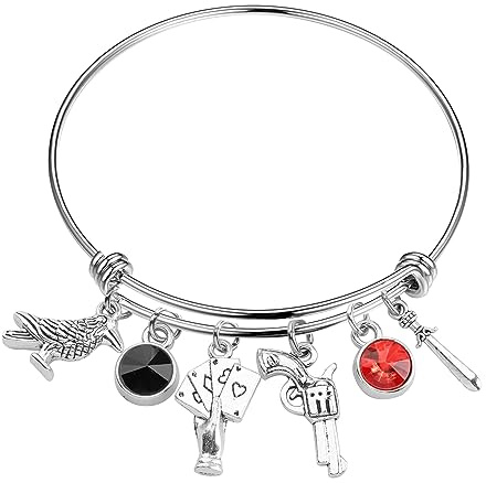 Six of Crows inspiriertes Armband, Schatten und Knochen, Geschenk für Kaz Inez und Jaspis Fans, Edelstahl