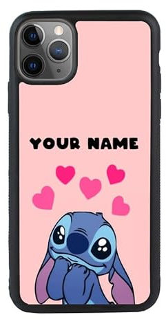 Personalised Stitch Apple iPhone 13 Mini Phone Case Protective Bumper Cover for 5.4 inch Screen