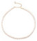 Aleasha 6mm Süßwasserreis Perle Kette Gold Zierlich Weiß Perle Halskette Damen Handgefertigt Schmuck Geschenke 38+7cm