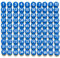 1-100 Magnetische Zahlen, Magnete mit Nummer für trocken abwischbare Tafeln, runde Zahlen-Kühlschrankmagnete für Whiteboard in Haus und Büro (2,0 cm Durchmesser, Blau)