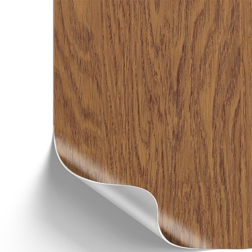 SA ROCA [13,89€/m²] Klebefolie in Holz-Optik inkl. Rakel & E-Book I Selbstklebende Holz Folie für Möbel & Küche - hitzebeständig & abwaschbar I Möbelfolie I Dekofolie (Eiche Wildwuchs, 5m x 90cm)