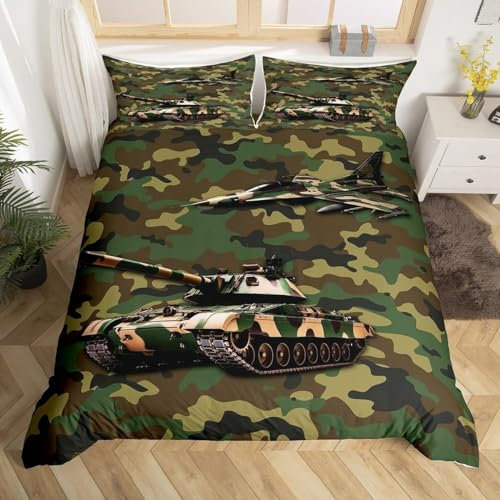 EXSANLIEAY Mustang Bettwäsche 135x200 - Wiese Wendebettwäsche, Weiche & Atmungsaktiv Microfaser Bettbezug + 2 Kissenbezug 80x80, Angenehme bettwäsche-Sets, 3 Teiligmit Reißverschluss