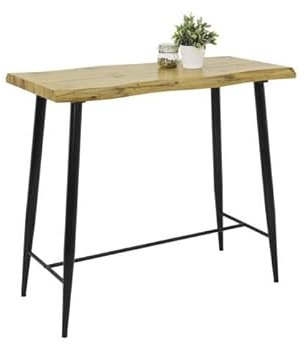 RASANTI Bartisch mit Baumkante GABI I BT Wildeiche/Schwarz