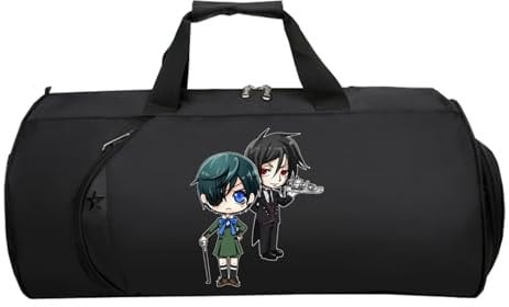 Bl-ack Bu.tler HandgepäCk Tasche, Reisetasche Tasche für Flugzeug Unter Sitzplatz, Weekender Tasche Herren Damen Flugzeug(Black 6)