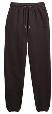Superdry Damen Essential Jogginghose mit Bündchen und Logo Bison Schwarz 42
