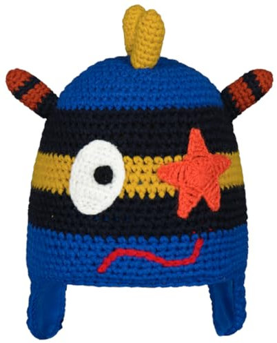 Barts Unisex Kinder Monster Beanie-Mütze, blau, 53-60