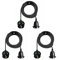 LEDSONE Vintage Pendant Light Kit with Fabric Flex Cable 2m Hanging Light Fitting with E27 Bulb Socket and Plug with Switch Ideal for Home, Studio, Office, Café, or Decorative Lighting