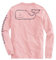 Vineyard Vines Men's Long-Sleeve Vintage Whale Pocket Tee, Flamingo, Medium