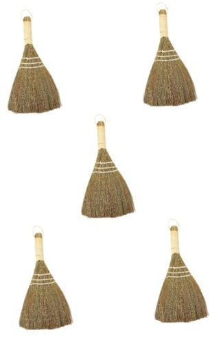 Alipis 5pcs House Cleaning Broom Desktop Brush Straw Compact Indoor Broom for Kitchen and Office