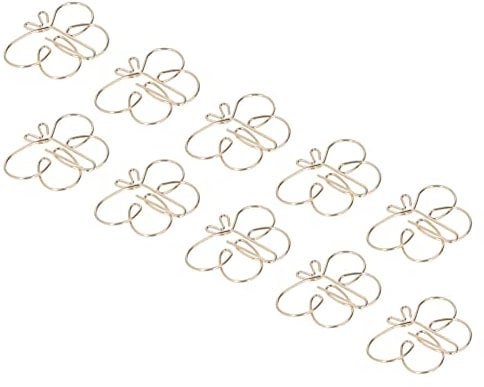 Goldene Tierformen-Büroklammern, Anti-Klein-Büroklammern für Büro und Zuhause, Packung mit 50 Stück