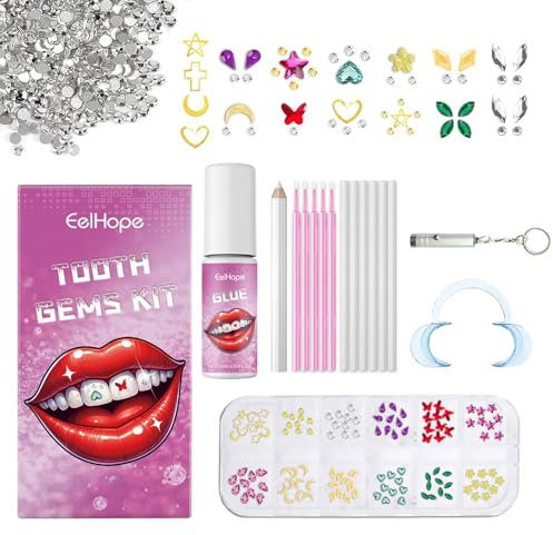 Zahnstein Schmuck Tooth Gem Kit Zahnschmuck Set Zahnstein Set Tooth Gems Tooth Gems Zahn Steinchen Zahnschmuck Kleber Schmetterling Zahn Edelstein Set Diy Mit 1445 Pcs Tooth Gem