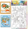 CHGCRAFT Orange Silikon Stempel aus Silikon Briefmarke Orange Blumen Orange Zweige Transparent Stamp Siegel aus Silikon Briefkarten Dekoration Clipbook Transparent Album Papier DIY