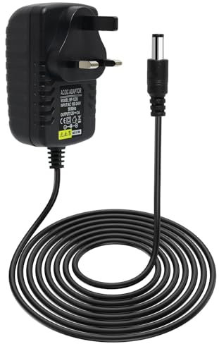 12V 3A Power Adapter AC 100-240V to DC 12V Power Supply with UK Plug Compatible with LED Strip Lights CCTV Cameras ADSL Modems Routers & More 5.5mm x 2.1mm Jack Wall Charger for Home & Office Use