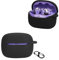 CONAPIKA Cover per JBL Tune Beam 2/JBL Tune Beam con Moschettone, Ultrasottile Antiurto Antigraffi Ricarica Auricolari Custodia Resistente Flessibile Protezione Silicone Liquido Morbida Cover,Nero