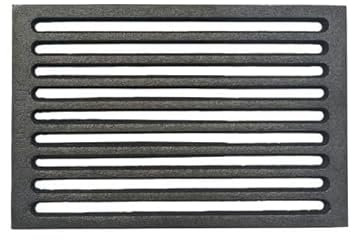 FIGEVIDA Griglia in Ghisa per Camino e Stufa a Legna e Pellet per Caduta Cenere e Aereazione (23,8 x 18,8 cm)