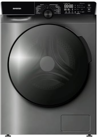 INFINITON Lavaseca Carga Frontal WSD-K0A7D5DK, 10 Kg / 7 kg, Inverter, 1500 rpm, 14 Programas, Display Full touch, DARK INOX, A/D, Inicio programado de hasta 24 horas