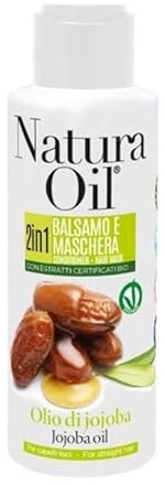 NaturaOil 2-in-1 Haarspülung und Maske Jojobaöl glattes Haar 100 ml