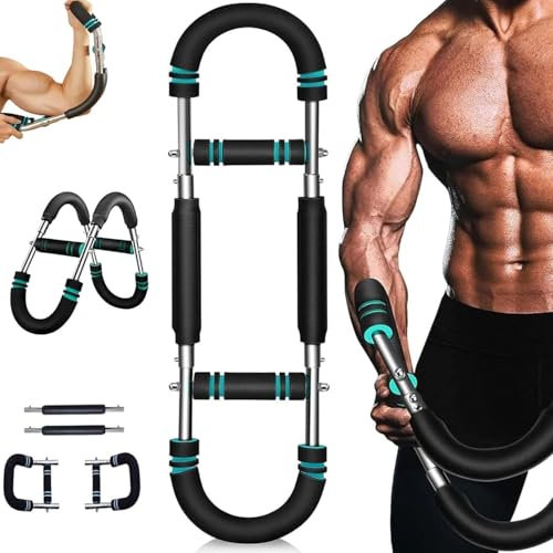 Saker Twister - Entrenador de brazo giratorio, fortalecedor de antebrazo ajustable, equipo de ejercicio de brazo, equipo de entrenamiento de pecho, resistencia de resorte portátil para equipo de